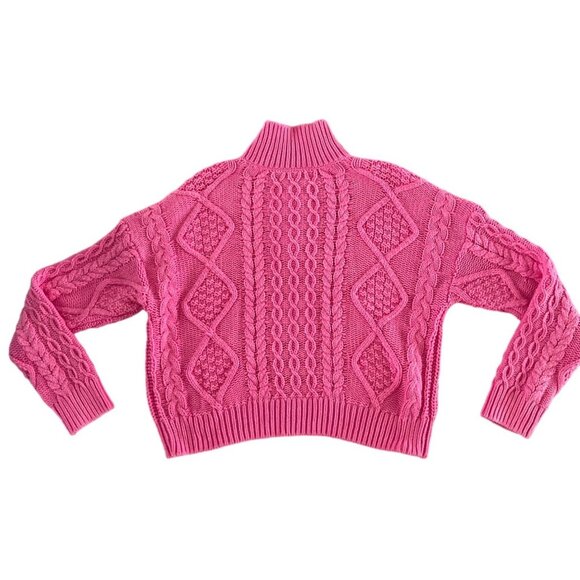 Lucky Brand Pink Cable Knit Sweater - Picture 15 of 15
